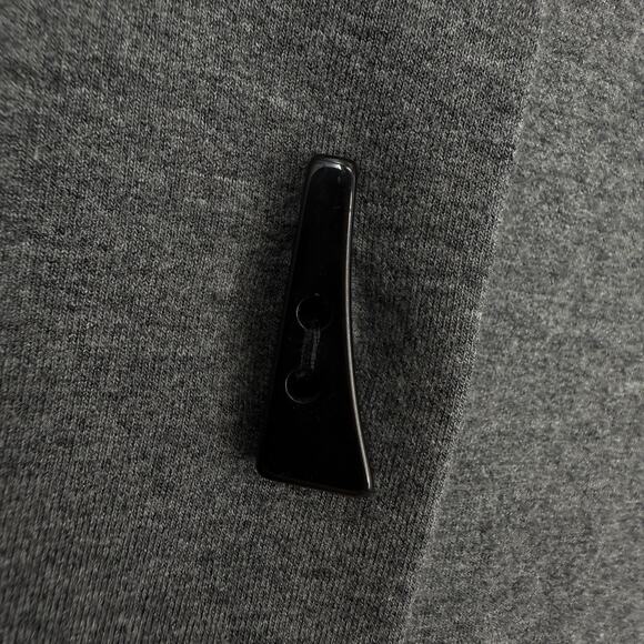 Soft Surroundings Swing Jacket Size XS Gray Horn Buttons wire collar Lagenlook - Picture 5 of 12